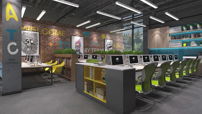 教育行业办公室办公室空间装修设计案例