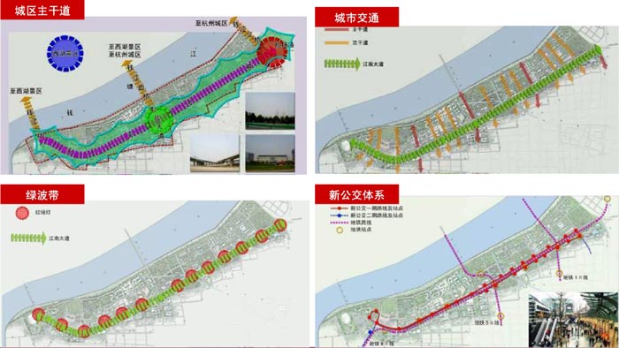 杭州滨江新城时代广场城市交通