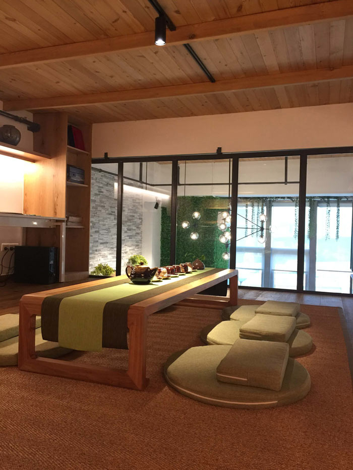 LOFT办公室二楼饮茶接待区设计